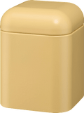 Aufbewahrungsdose aus Metall, gelb (11,5x11,5x15 cm) dm home