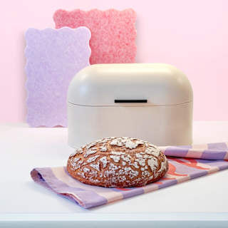 Brotkasten aus Metall, beige (20x16 cm) dm home