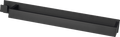 Handtuchhalterung mit Haken aus Metall, schwarz (40x6,2 cm) dm home