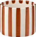 Kaffeebecher aus Keramik, braun gestreift (260 ml) dm home