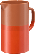 Krug aus Keramik, braun/orange (1 l)  dm home