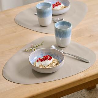 Platzset aus Kunstleder, beige (45x36 cm) dm home