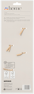 Salatbesteck aus Holz, natur (8x1,5x30 cm) dm home