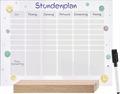 Stundenplan aus Acryl mit Holzstandfuß & Stift, DIN A4 dm home