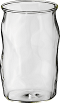 Trinkglas, transparent gewellt (300 ml)  dm home