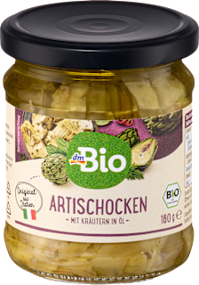 Artischocken, mit Kräutern in Öl dmBio