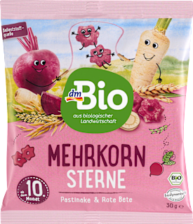 Babysnack Mehrkorn Sterne, ab 10 Monaten dmBio