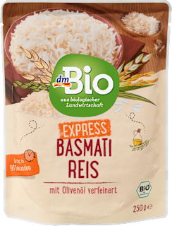 Basmatireis mit Olivenöl verfeinert, Express dmBio