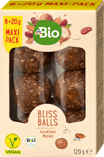 Bliss Balls, gesalzene Mandel dmBio