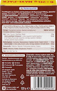 Bliss Balls, Nuss-Nougatfüllung dmBio