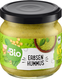 Brotaufstrich, Erbsen Hummus dmBio