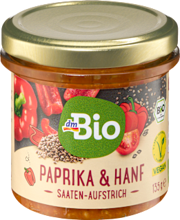 Brotaufstrich, Saatenaufstrich Paprika & Hanf dmBio