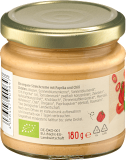 Brotaufstrich, Streichcreme Paprika-Chili dmBio