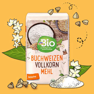 Buchweizenmehl Vollkorn, glutenfrei dmBio