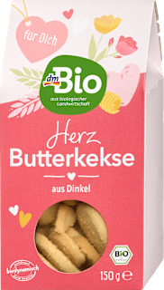 Butterkekse Herz, 150 g dmBio