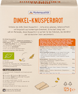 Dinkel Knusperbrot dmBio