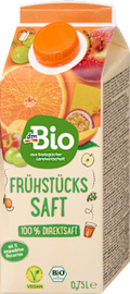 Direktsaft, Frühstückssaft mit Mehrfruchtmark dmBio