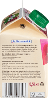 Direktsaft, Rote Bete dmBio