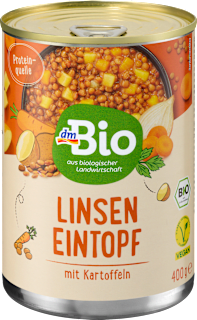 Eintopf, Linsen mit Kartoffeln dmBio