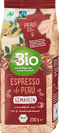 Espresso de Peru, gemahlen dmBio