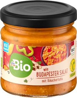 Feinkostsalat wie Budapester Salat mit Räuchertofu, vegan dmBio
