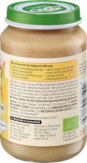 Frucht & Getreide Apfel-Birne-Banane mit Vollkorn ab dem 6. Monat dmBio