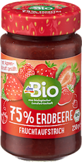 Fruchtaufstrich, Erdbeere 75% Frucht dmBio
