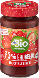 Fruchtaufstrich, Erdbeere 75% Frucht dmBio