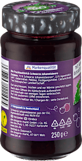 Fruchtaufstrich, Schwarze Johannisbeere 75% Frucht dmBio