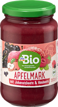 Fruchtmark Apfel mit Johannisbeere & Himbeere dmBio
