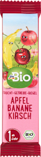 Fruchtriegel Apfel, Banane, Kirsche ab 1Jahr dmBio