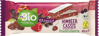 Fruchtriegel, Himbeer Cassis dmBio