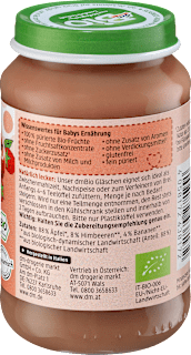 Früchte Apfel-Himbeer-Banane ab dem 5. Monat dmBio