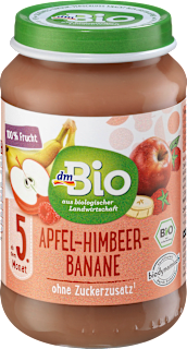 Früchte Apfel-Himbeer-Banane ab dem 5. Monat dmBio