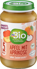 Früchte Apfel mit Aprikose ab dem 5. Monat dmBio