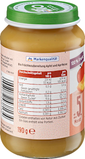 Früchte Apfel mit Aprikose ab dem 5. Monat dmBio