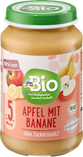 Früchte Apfel mit Banane ab dem 5. Monat dmBio