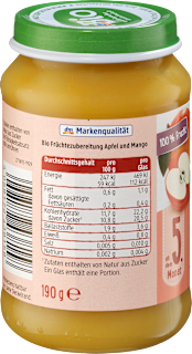Früchte Mango in Apfel, ab dem 5. Monat dmBio