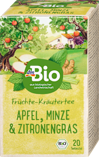 Früchte- & Kräutertee mit Apfel, Minze & Zitronengras (20 Beutel) dmBio