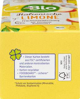 Früchtetee Italienische Limone (20 Beutel)  dmBio