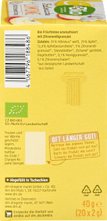 Früchtetee Italienische Limone (20 Beutel)  dmBio