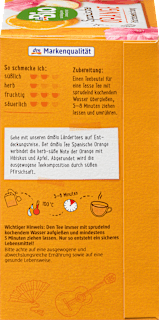 Früchtetee Spanische Orange (20 Beutel) dmBio