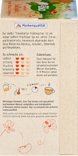 Früchtetee "Traumhafter Frühlingstee" mit Apfel, Hibiskus & Zitronenmelisse (20 Beutel) dmBio