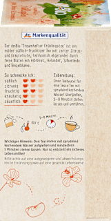 Früchtetee "Traumhafter Frühlingstee" mit Apfel, Hibiskus & Zitronenmelisse (20 Beutel) dmBio
