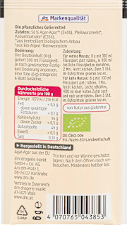 Geliermittel, vegan (3x6 g) dmBio