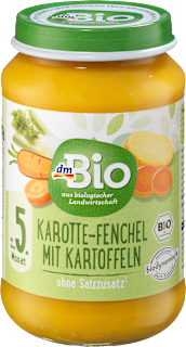 Gemüse Karotte-Fenchel mit Kartoffeln, ab dem 5.Monat dmBio