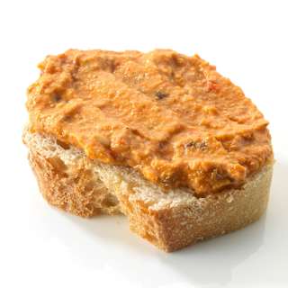 Gemüseaufstrich, Gegrillte Paprika Belugalinse dmBio