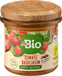 Gemüseaufstrich, Tomate Basilikum dmBio