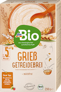 Getreidebrei Grieß ab dem 5. Monat dmBio