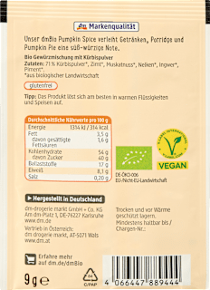 Gewürzmischung, Pumpkin Spice dmBio